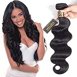 QTHAIR 18A Grade Brazilian Body Wave Human Hair Bundles (22,100g,Natural Black)100% Unprocessed Virgin Body Wave Human Hair Weave Brazilian Virgin Hair Extensions