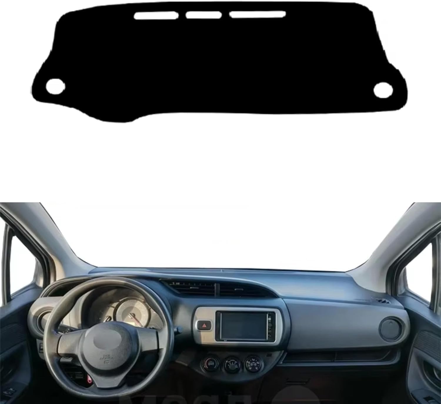 DdaiXQ Car Dashboard Mat For Toyota Vitz 2012 – 2017, Anti Slip Anti Glare Dustproof Dashboard Cover Pad Protector Dash Cover Sunshade Dashmat