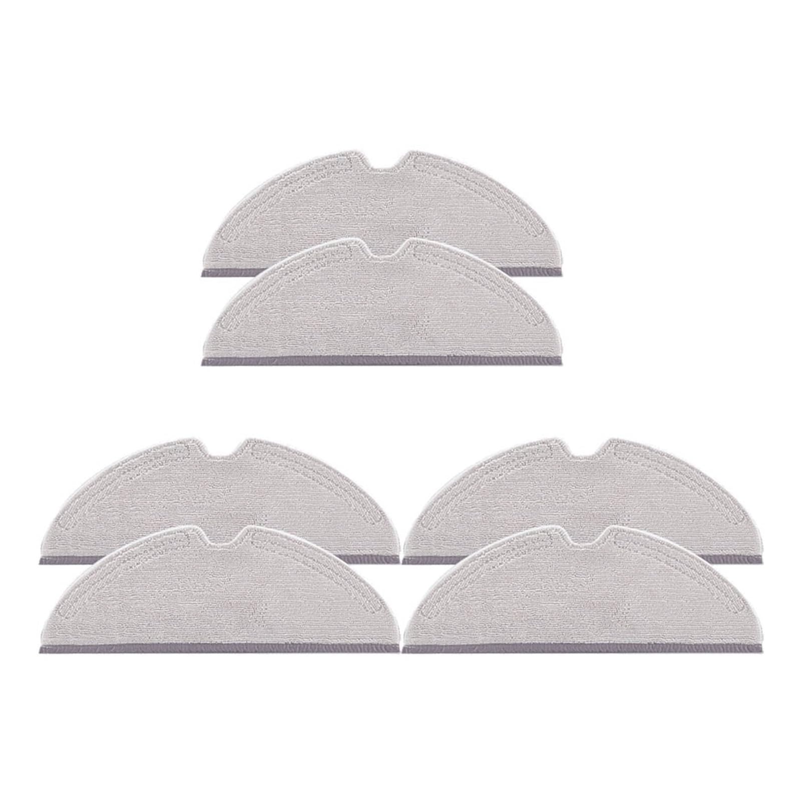 Compatible for Roborock，S5 Max Accessories Mop Rag S6 Pure S6 MaxV S51 S50 S55 S4 Q8 Max Q5 Pro Q7 Max Washable Mop Cloth(6pcs)
