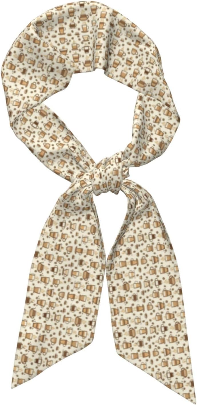 Coffee Lover Aesthetic (4) Print Women'S Scarf For Handbags Scarves Headscarf Fall Gift