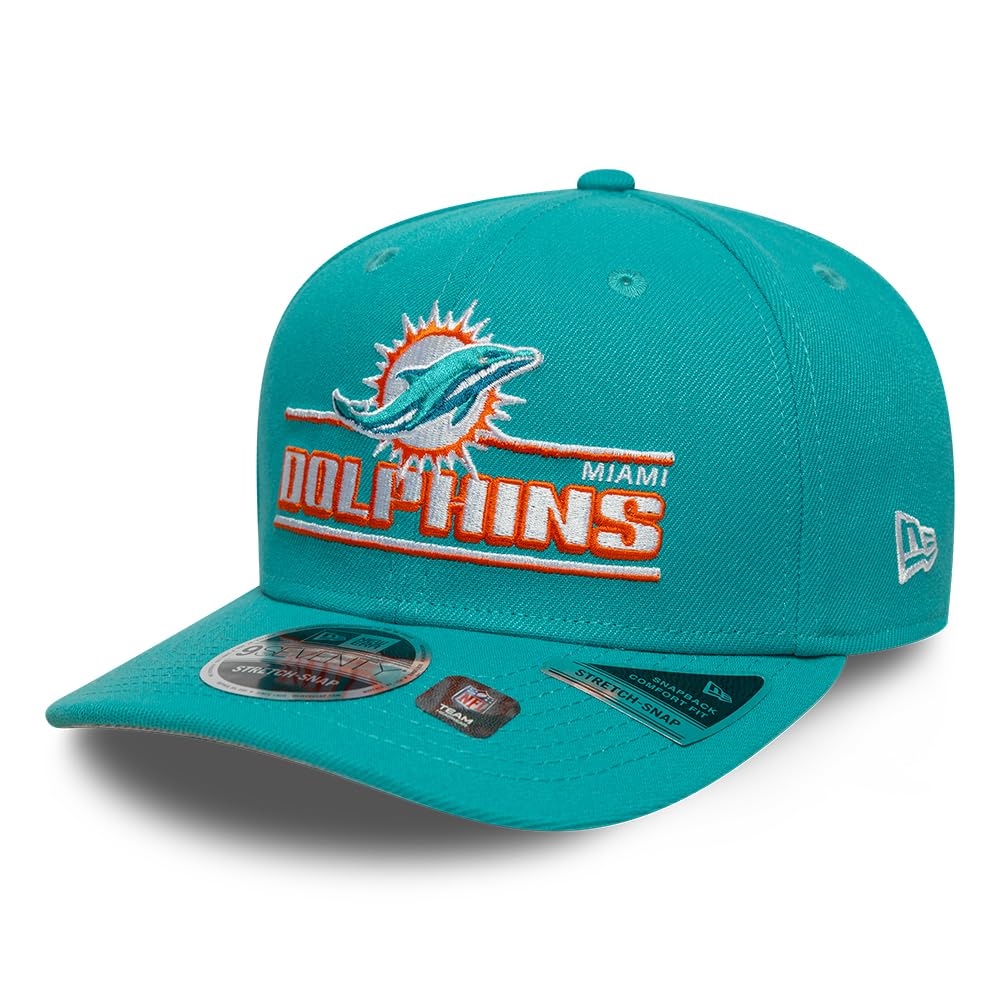 New Era Men's Turquoise Nfl Miami Dolphins 9Seventy Stretch Snap Cap Osfm