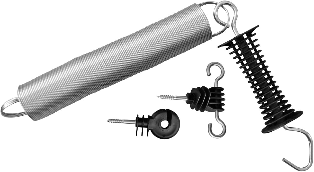 Rutland Essentials Electro Spring Gate, Black, 5m
