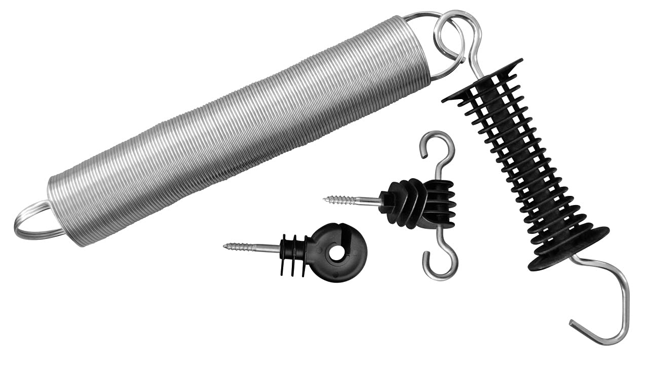 Rutland Essentials Electro Spring Gate, Black, 5m