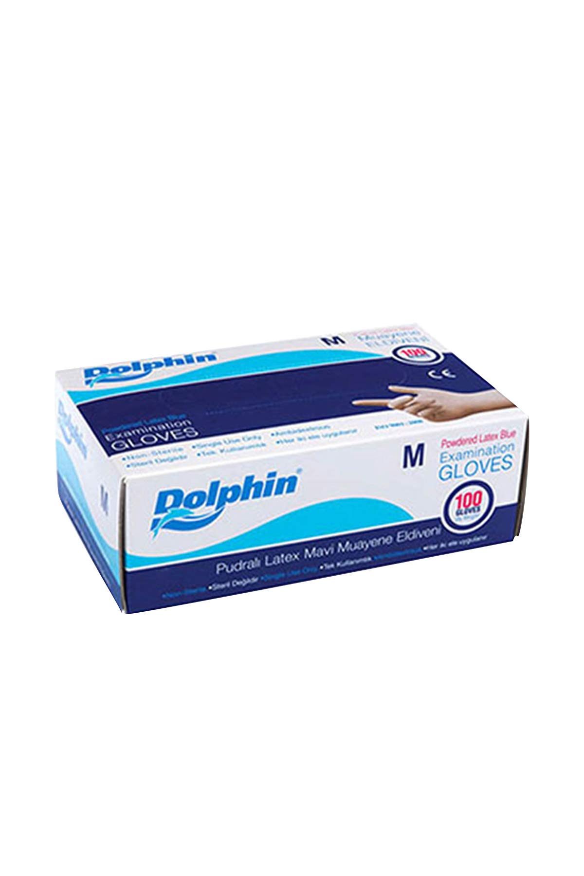 Dolphin Lateks uayene Eldiveni avi Pudralı, M