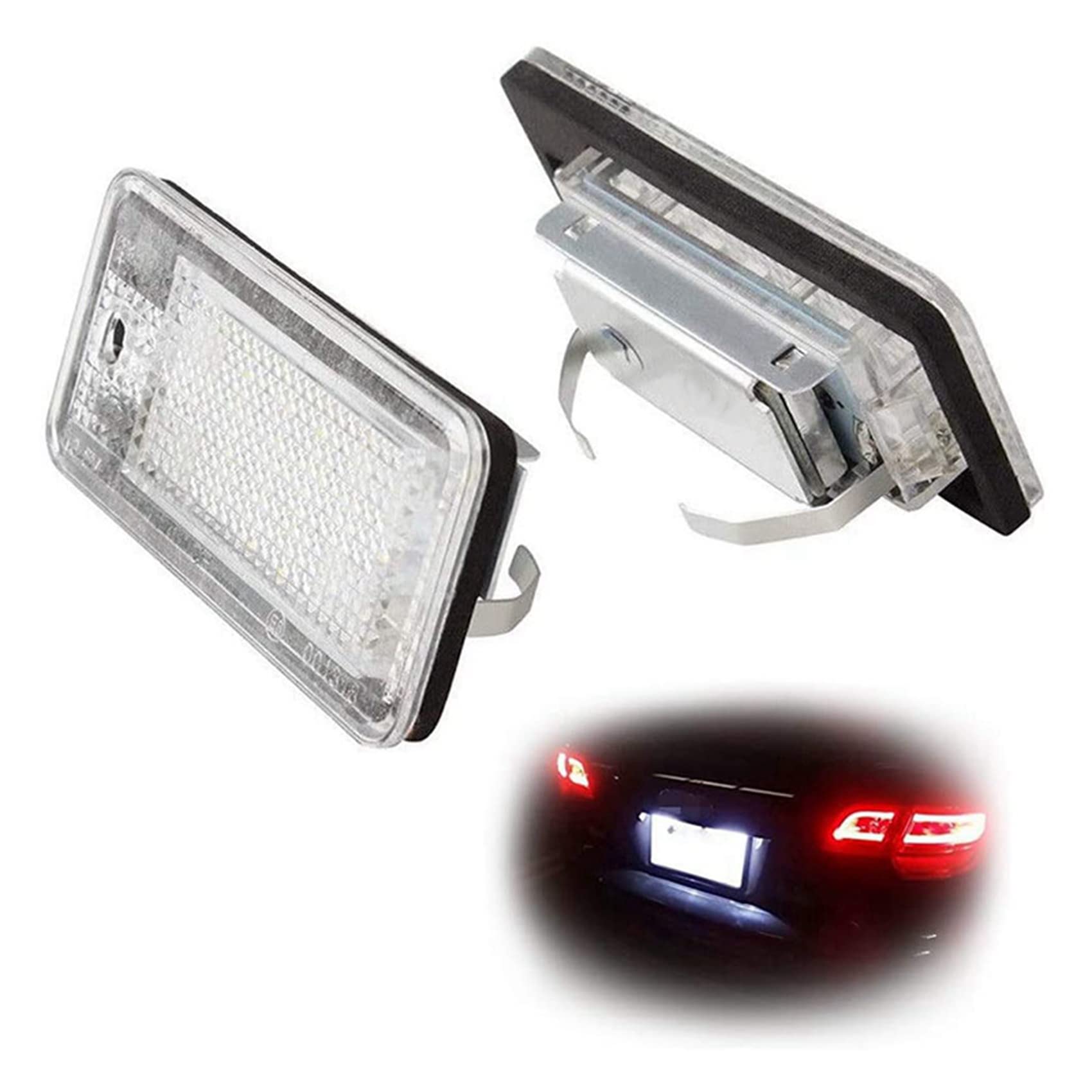 8X LáMpara de Luz de Placa de MatríCula LED de Coche para A3 8P A4 B6 B7 A5 A6 4F A8 S8 C6