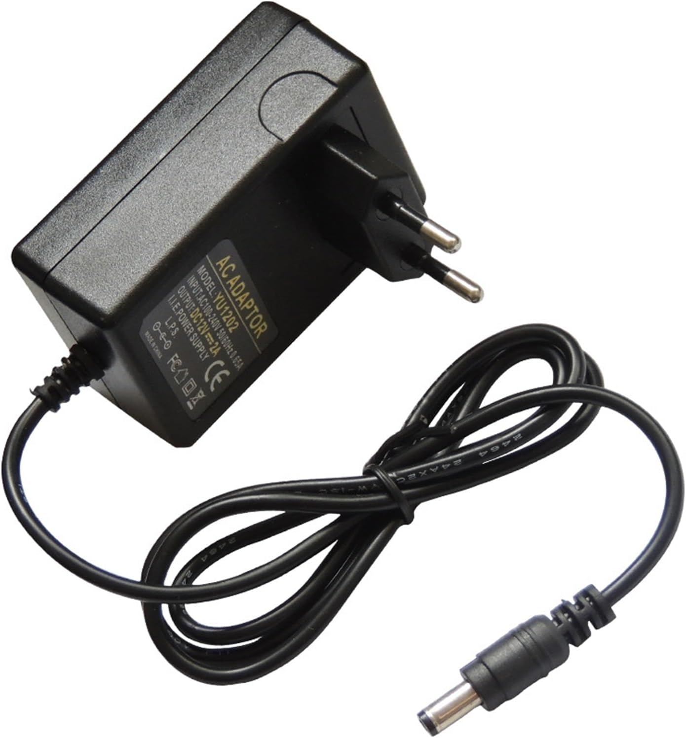 12V2A European Standard Power Adapter Massager/Pillow Charger Plug-in Wall Monitoring Switching Power Supply