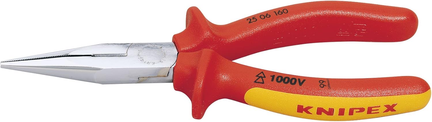 Knipex 81238 160mm Fully Insulated Long Nose Pliers