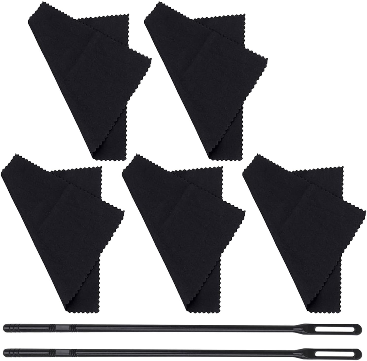 Flute Cleaning Rod Set with 5 Swabs for Woodwind Care