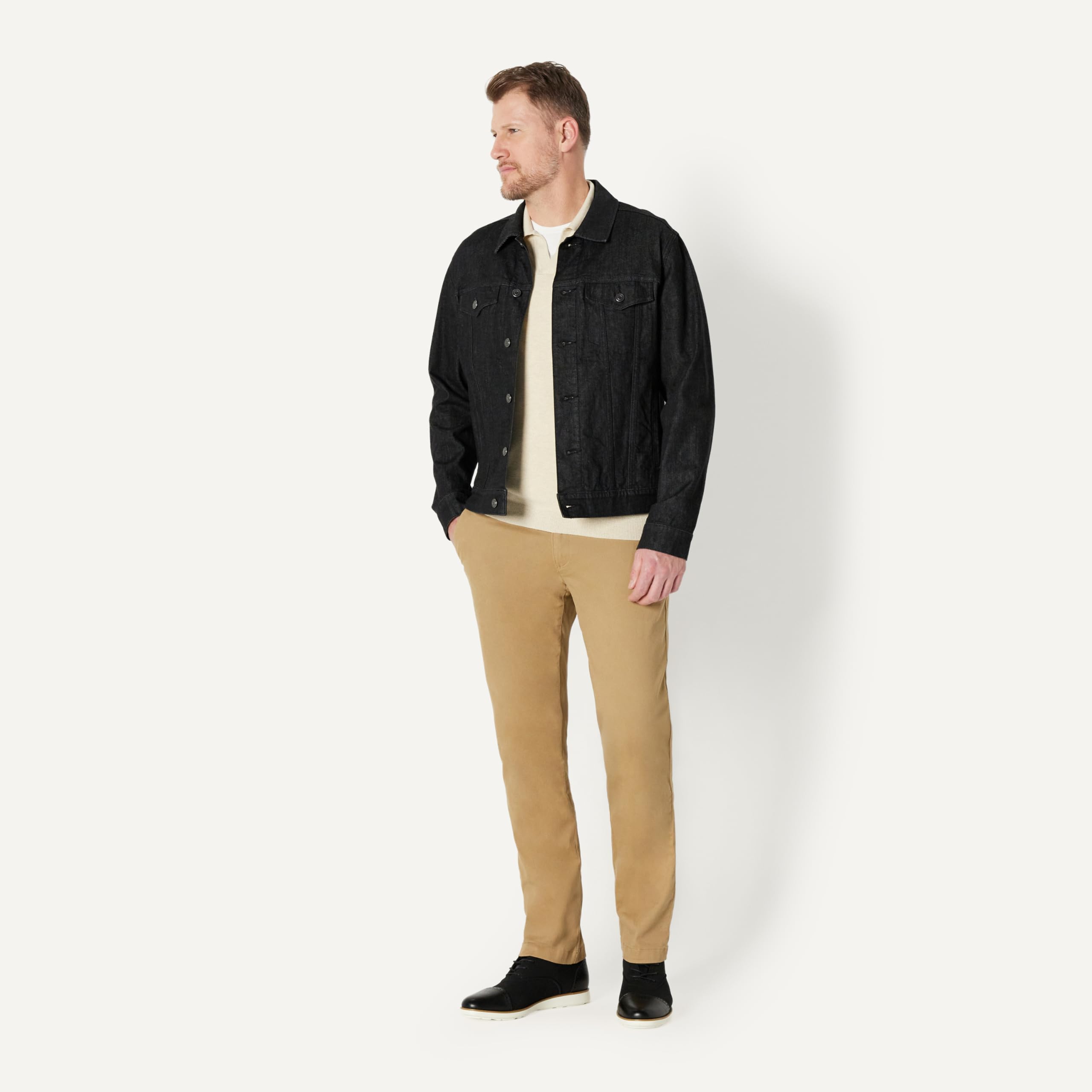 Amazon Essentials Scarpe da Ginnastica Oxford con Brogue, Stile Smart Casual in Maglia Uomo