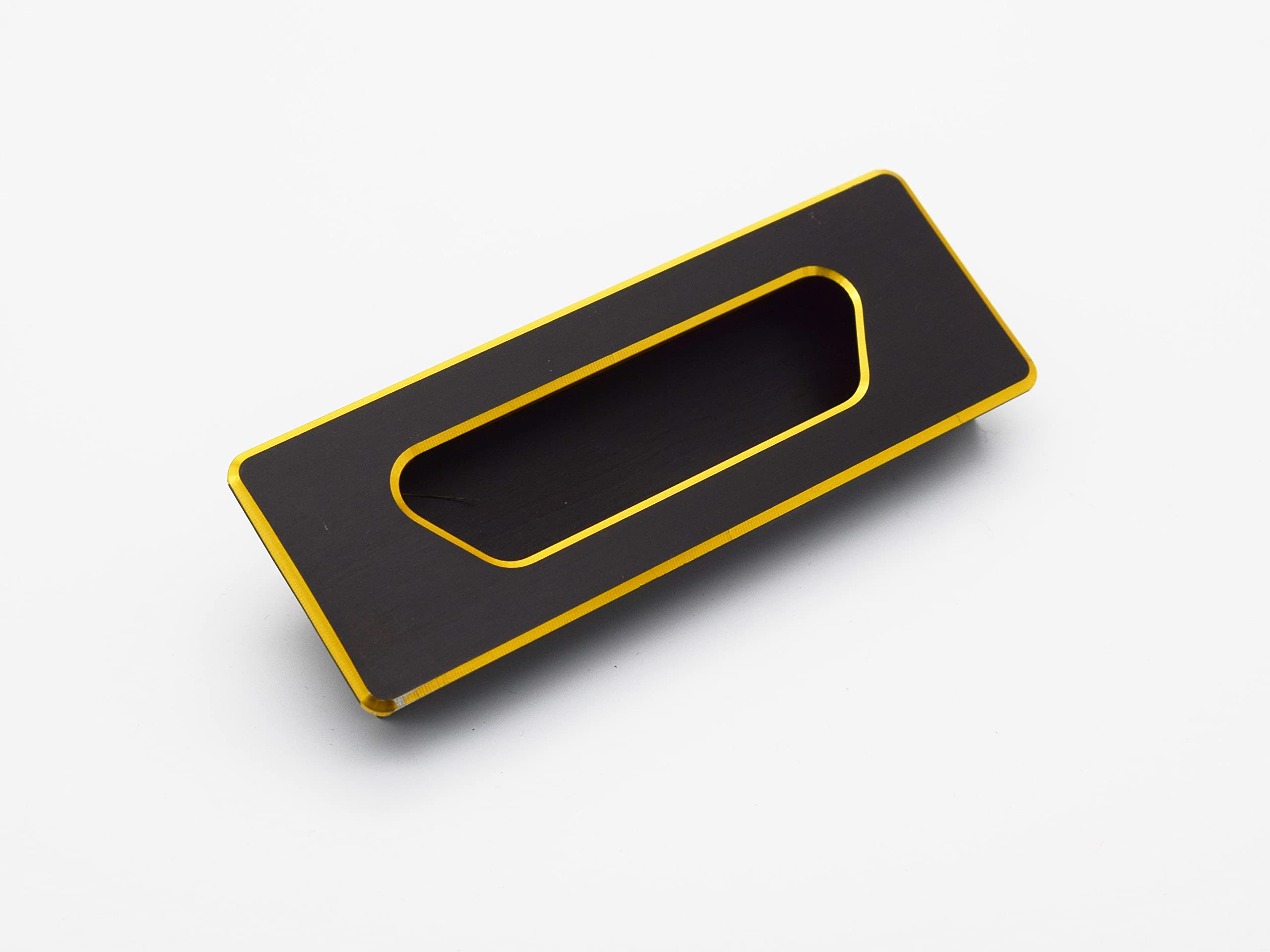 RABCounsil Handle Aluminum for Kitchen and Office Drawer/Cabinet/Door/Wardrobe (Code:-COUNSIL Hand Two TON, Finish:-Black Gold, Size:-96MM)