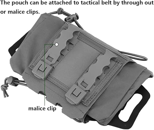 Miniatura 4 de Tactical Medical Molle Bolsa de primeros auxilios Sistema de dos piezas Micro Med Kit de emergencia Caza Bolsa (tamaño mediano)