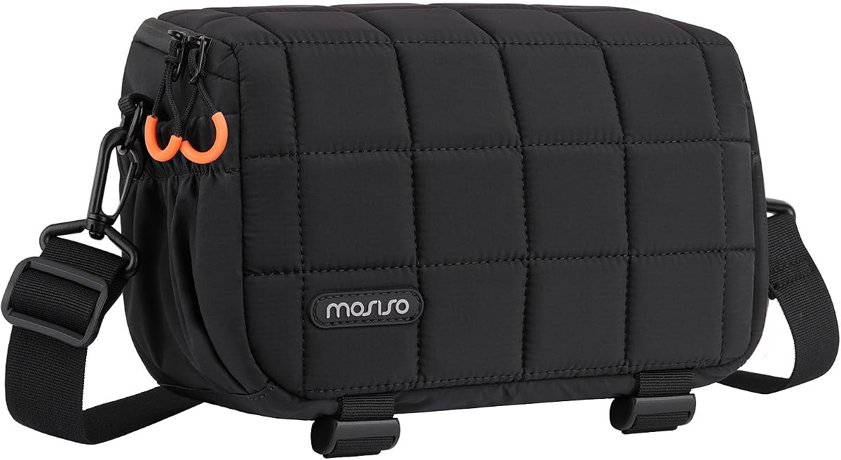 Camera Sling Bag Crossbody Shoulder Photography Bags, Black | DSLR/SLR/Mirrorless Shockproof Camera Bags with Tripod Holder&Rain Cover Compatible with Canon/Nikon/Sony/Fuji