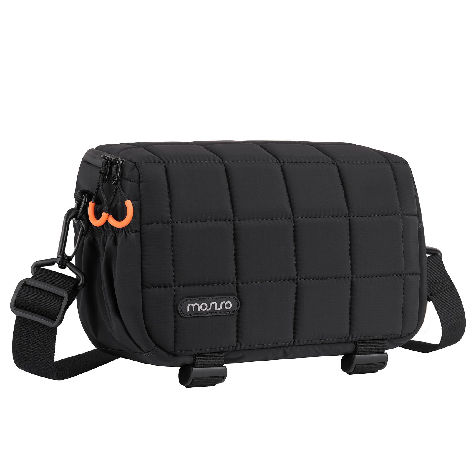 MOSISO Sling Photo Bag, wodoodporna torba na ramię do lustrzanek cyfrowych/lustrzanek lustrzankowych / lustrzanek lustrzankowych, odporna na wstrząsy z uchwytem na statyw i osłoną przeciwdeszczową