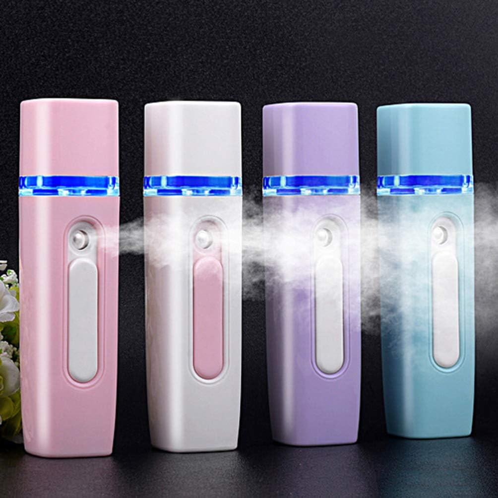 Lurrose Handheld Nano Sprayer Beauty Facial Steamer Hydrating 28ml Rechargeable Perfect for Travel