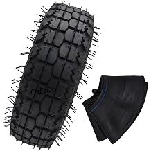 4.10/3.50-4 10" Replacement Pneumatic Tire and Tube Set, 2-Pack