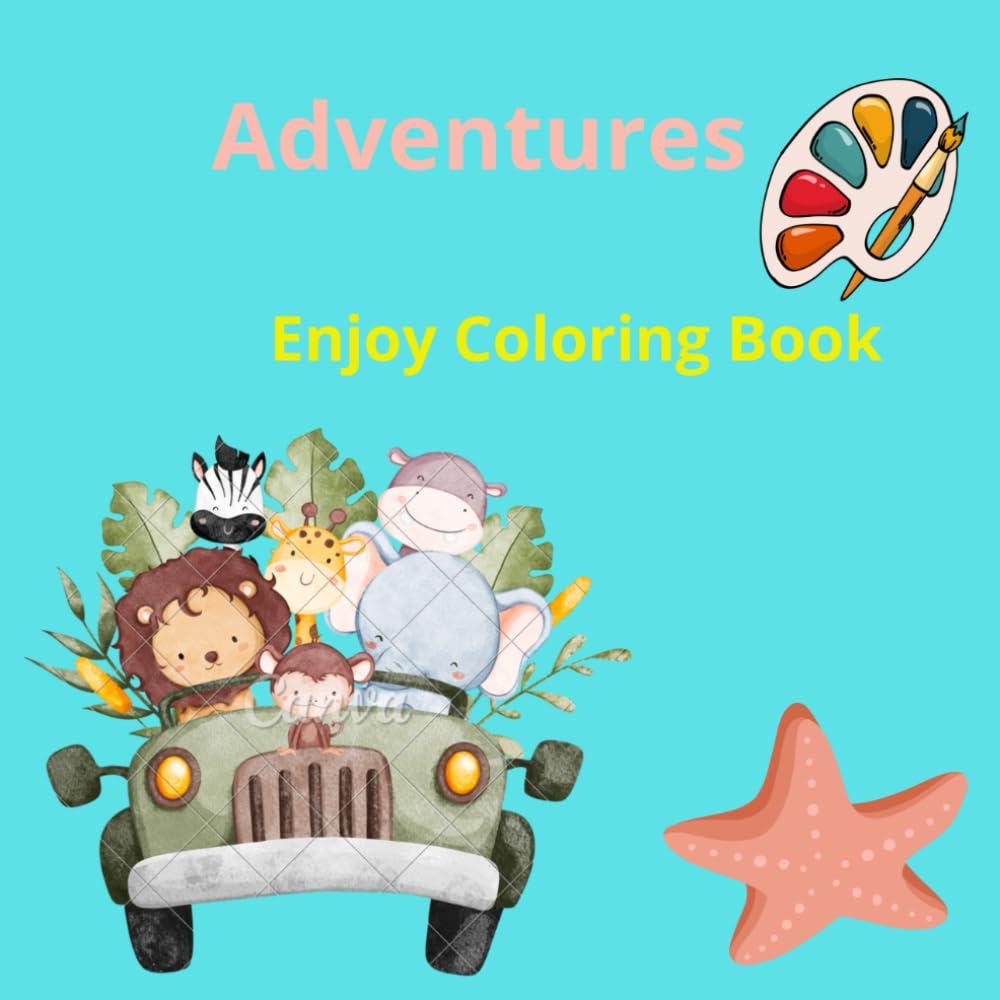 Adventures Coloring Book: Coloring pages with animals