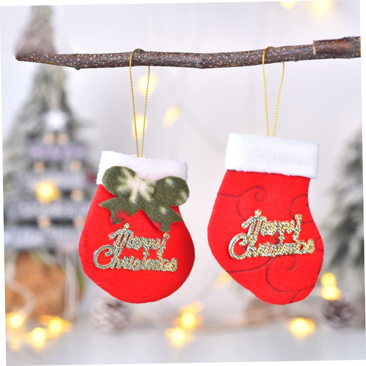 LABRIMP 64 Pz Ciondolo Natalizio Fai da Te di Natale Calza appesa per Le Vacanze Decorazioni Natalizie scrivania Pendenti Natalizi Il Forniture Natalizie addobbi Natalizi