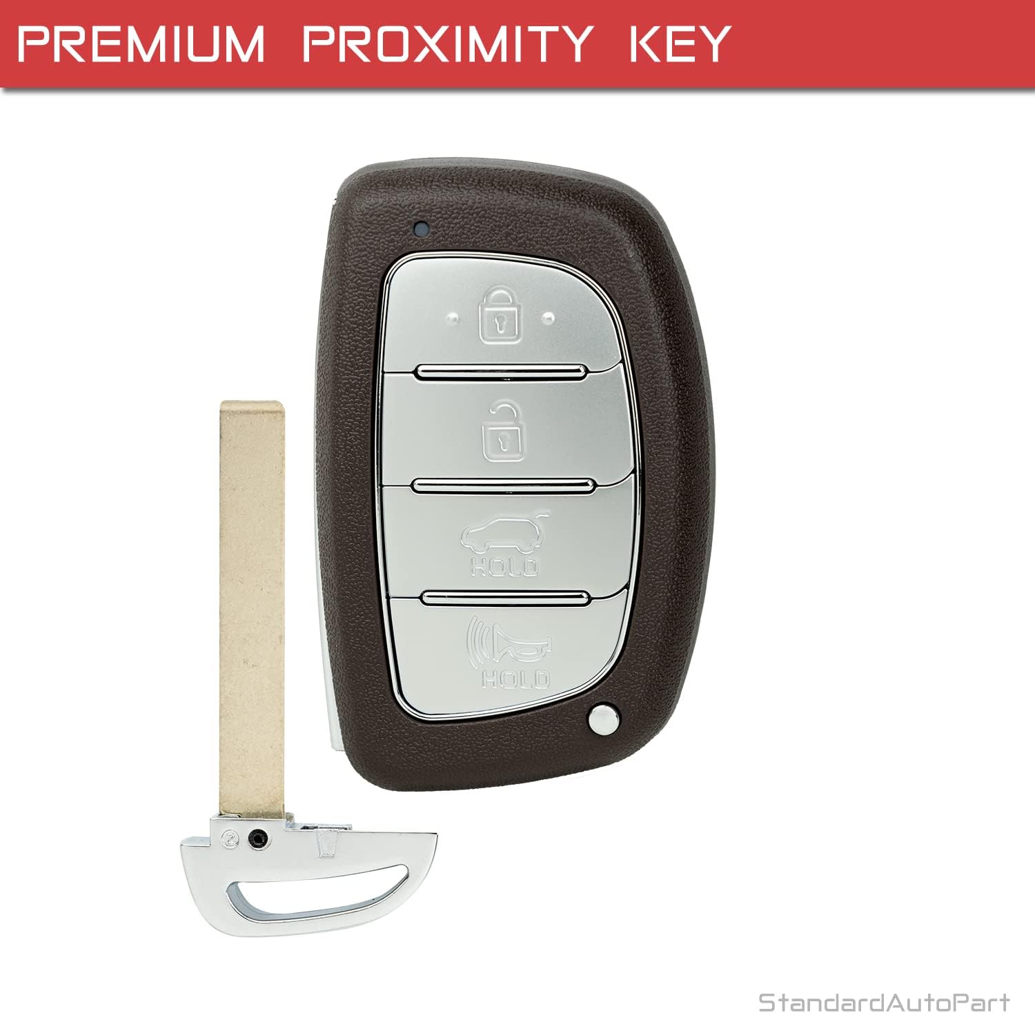 StandardAutoPart 4 Button Proximity Smart Key Compatible with Hyundai Ioniq 2017 2018 2019 2020 TQ8-FOB-4F11 95440-G2000 ( 433 MHz )