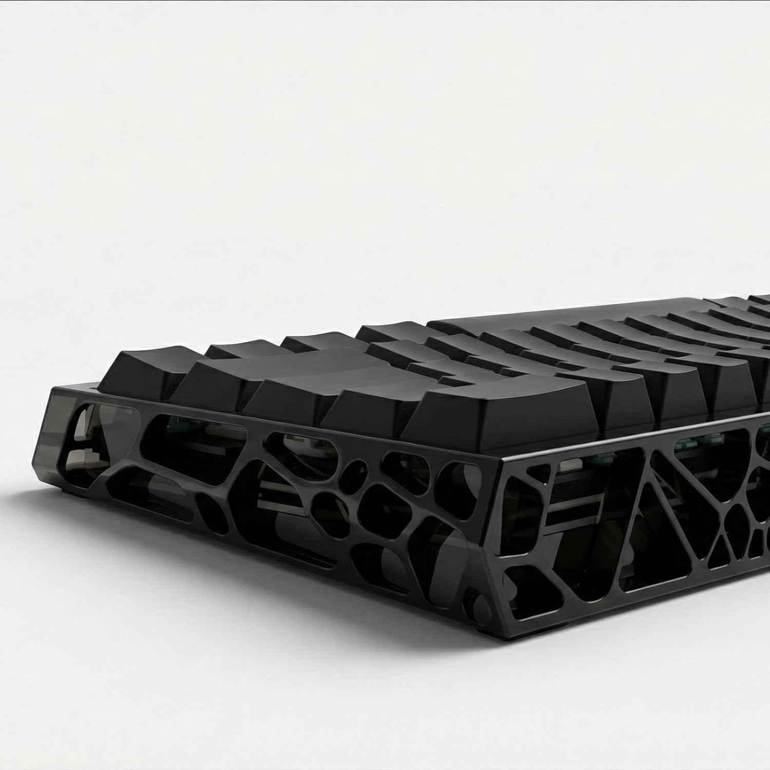60% Keyboard Case, Mechanical Keyboard Shell, Transparent PC Plastic Keyboard Housing for Compatible with Wooting60 Mad60 Win60 GH60 HM66 M6lite Rakka - Easy Installation