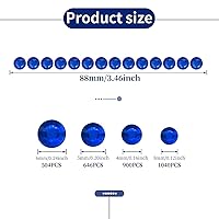 Vista 2 de 3090 calcomanías autoadhesivas de diamantes de imitación azul oscuro, joyas para el cabello, joyas para el rostro, gemas para los dientes, gemas