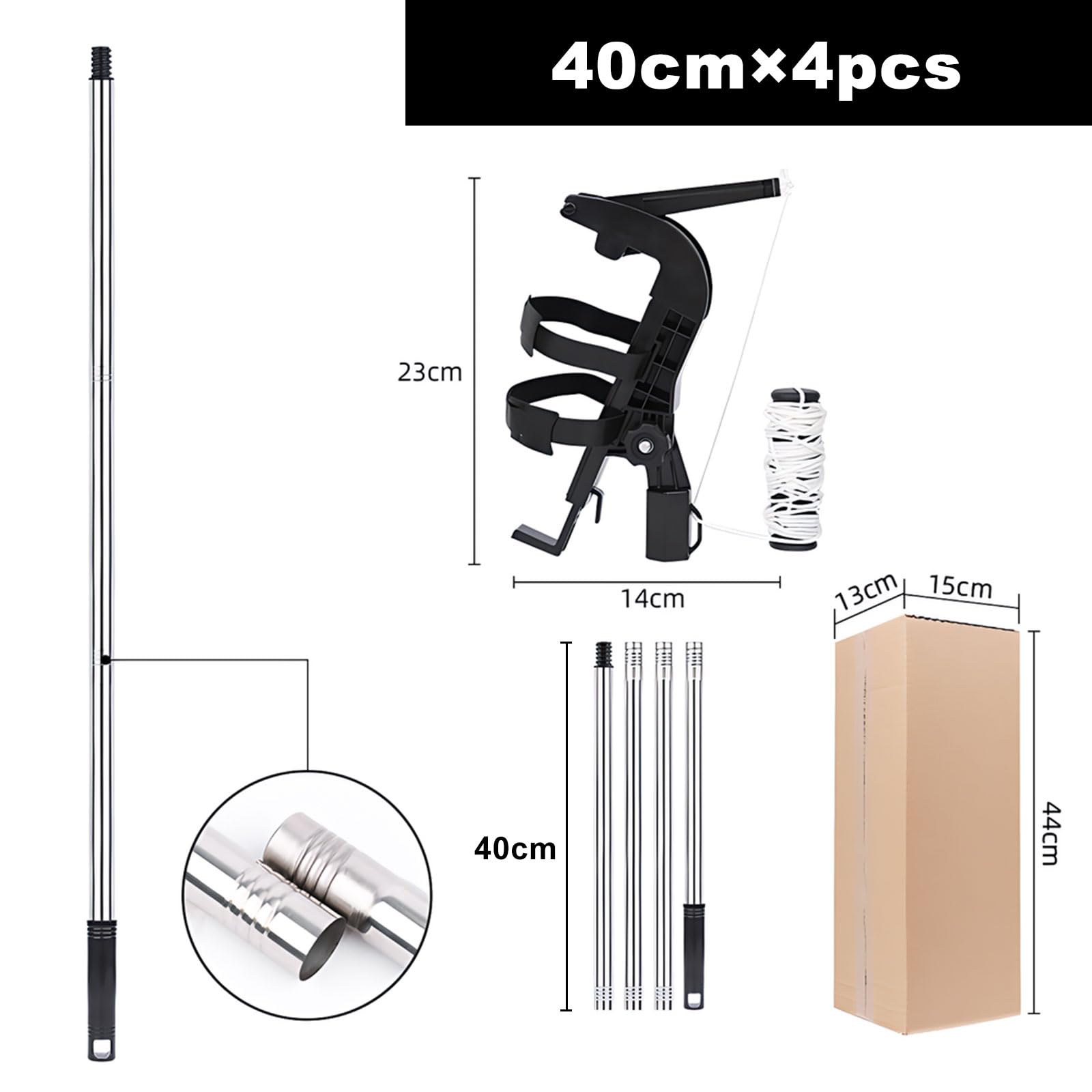 Sprühdosen Verlängerungsstangen Adapter| SprüHdosen VerläNgerung Mit Teleskopstange Thread 3/4", Einstellbarer Winkel SprüHstange FüR Wespenschaum/Wespenspray Spray, Spritzlackierung (1,6m)