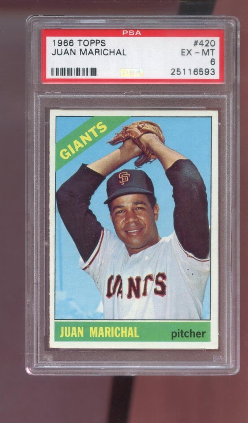 1966 Topps #420 Juan Marichal PSA 6 Graded Baseball Card MLB San Francisco Giants