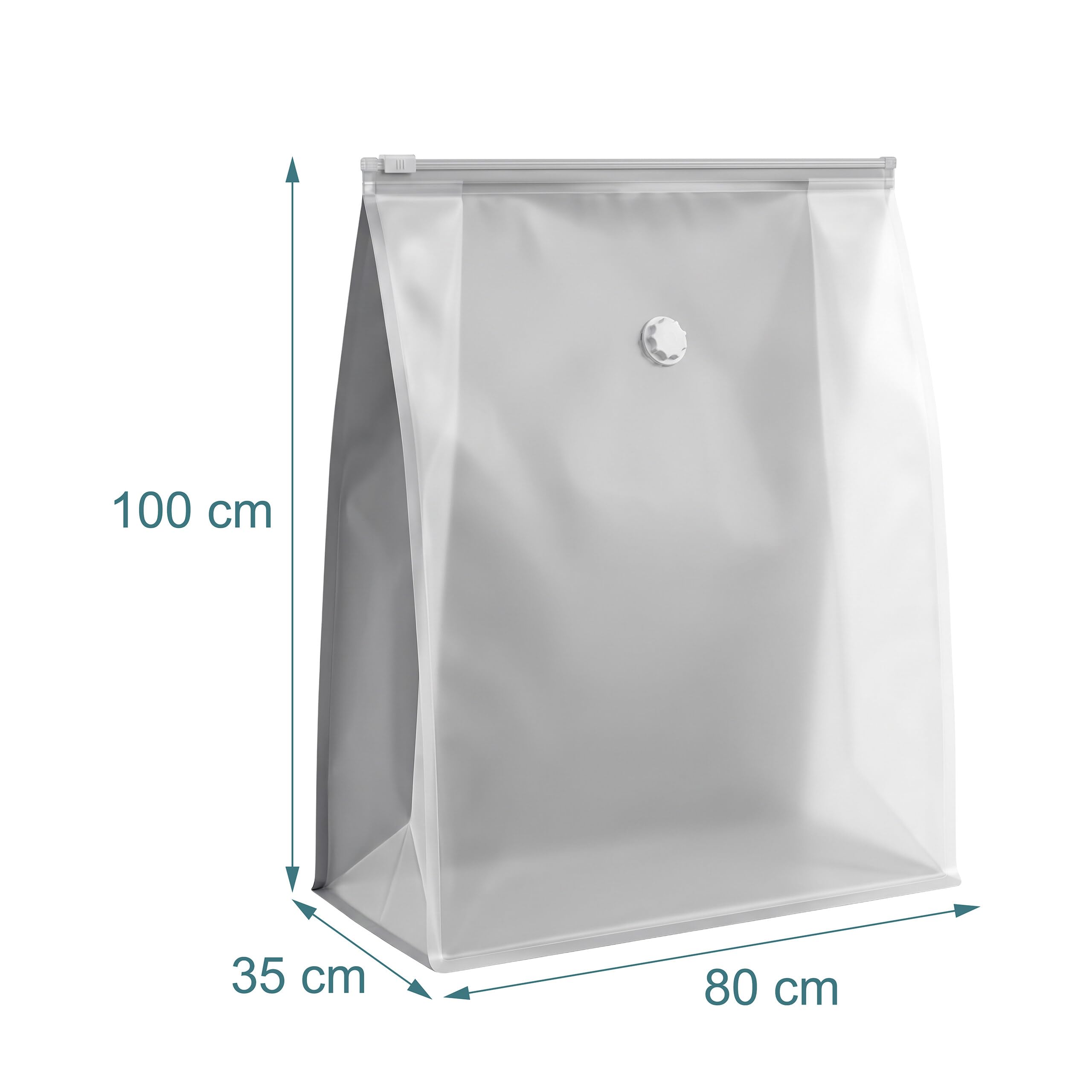 Relaxdays juego de 10 bolsas de vacío grandes, gris | bolsas de compresión para ropa de cama y prendas, 100 x 80 cm