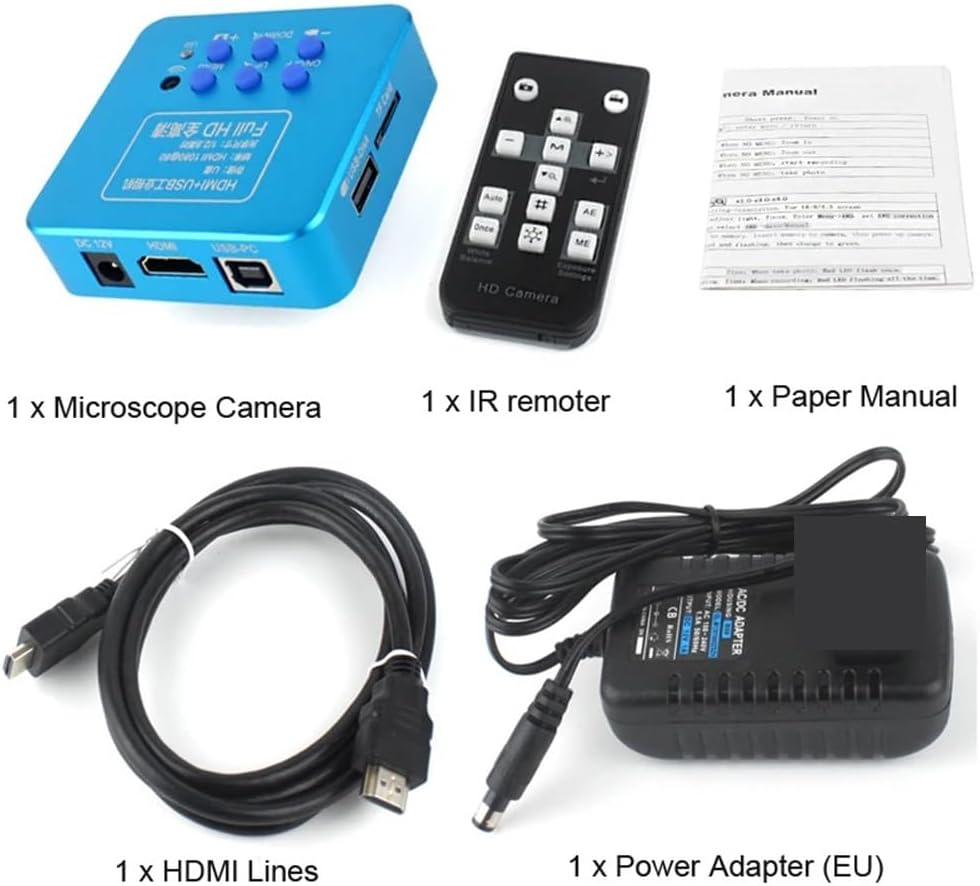 顕微鏡アクセサリーキット 1080P HDMI USB 産業用ビデオ デジタル顕微鏡カメラ 130X ズーム C マウント レンズ