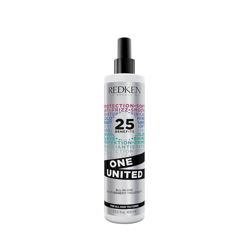 Redken One United, Leave-in Multibenefícios, Fórmula Livre de Sulfatos e Parabenos, Tratamento com Proteção Térmica até 230°C para Todos os Tipos de Cabelos