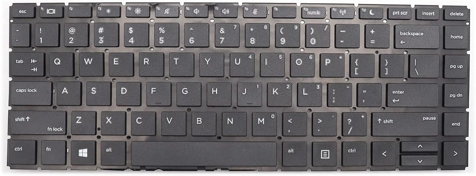 استبدال جديد لـ HP ProBook 440 G6 445 G6 440 G7 445 G7 لوحة المفاتيح بدون إضاءة خلفية الولايات المتحدة