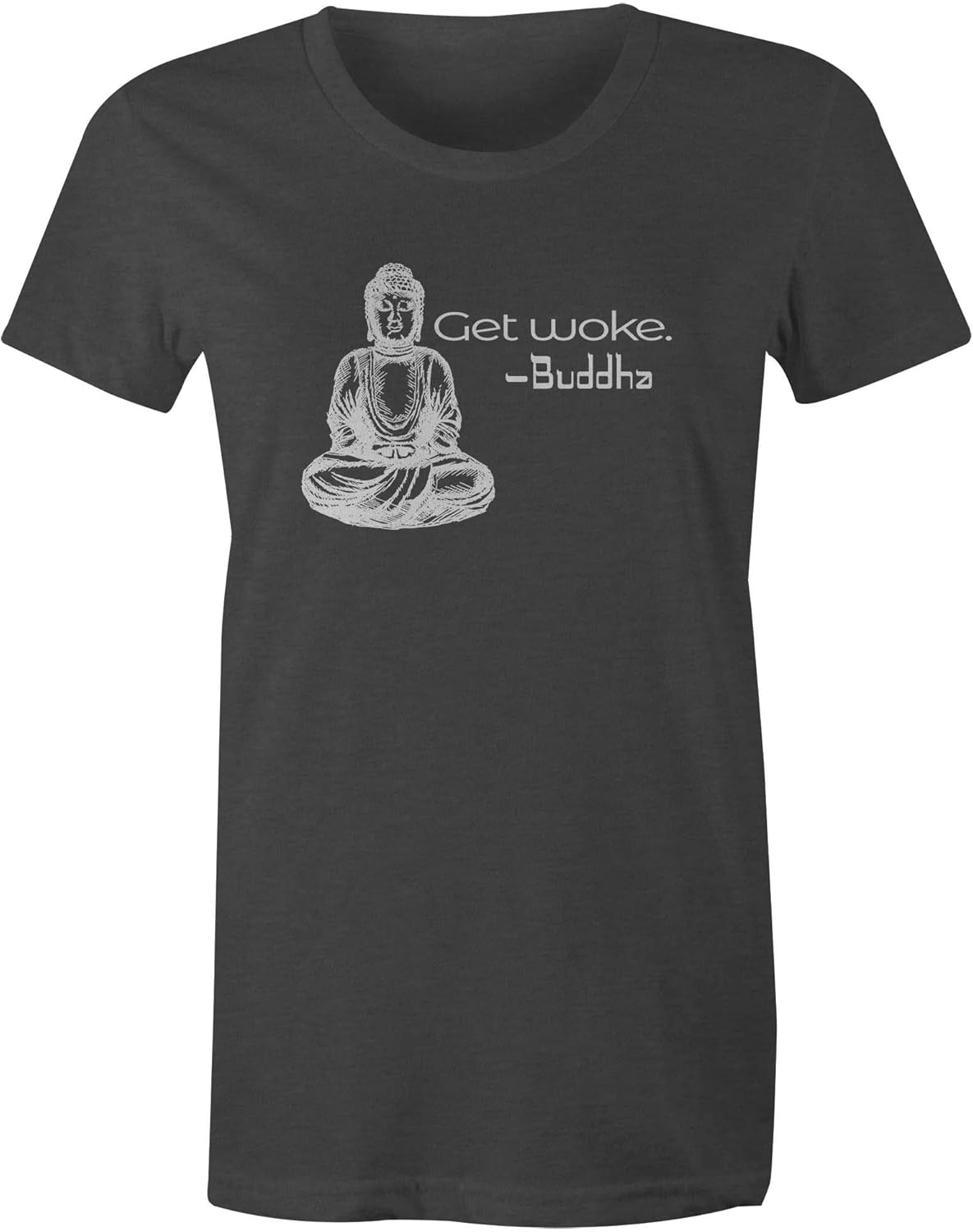 9 Crowns Tees Men's Zen Get Woke Graphic Shirt X-Small Woke Juniors Charcoal