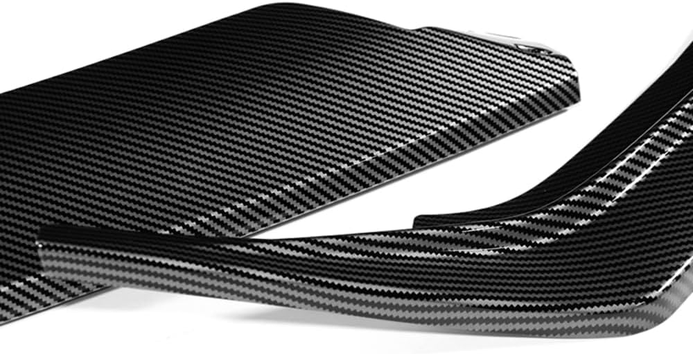 Q1-TECH, Front Bumper Lip fit for Compatible with Hyundai Elantra N-Line Model Only 2021 2022 2023, Front Lip Spoiler Air Chin Body Kit Splitter, ABS (Painted Carbon Fiber)