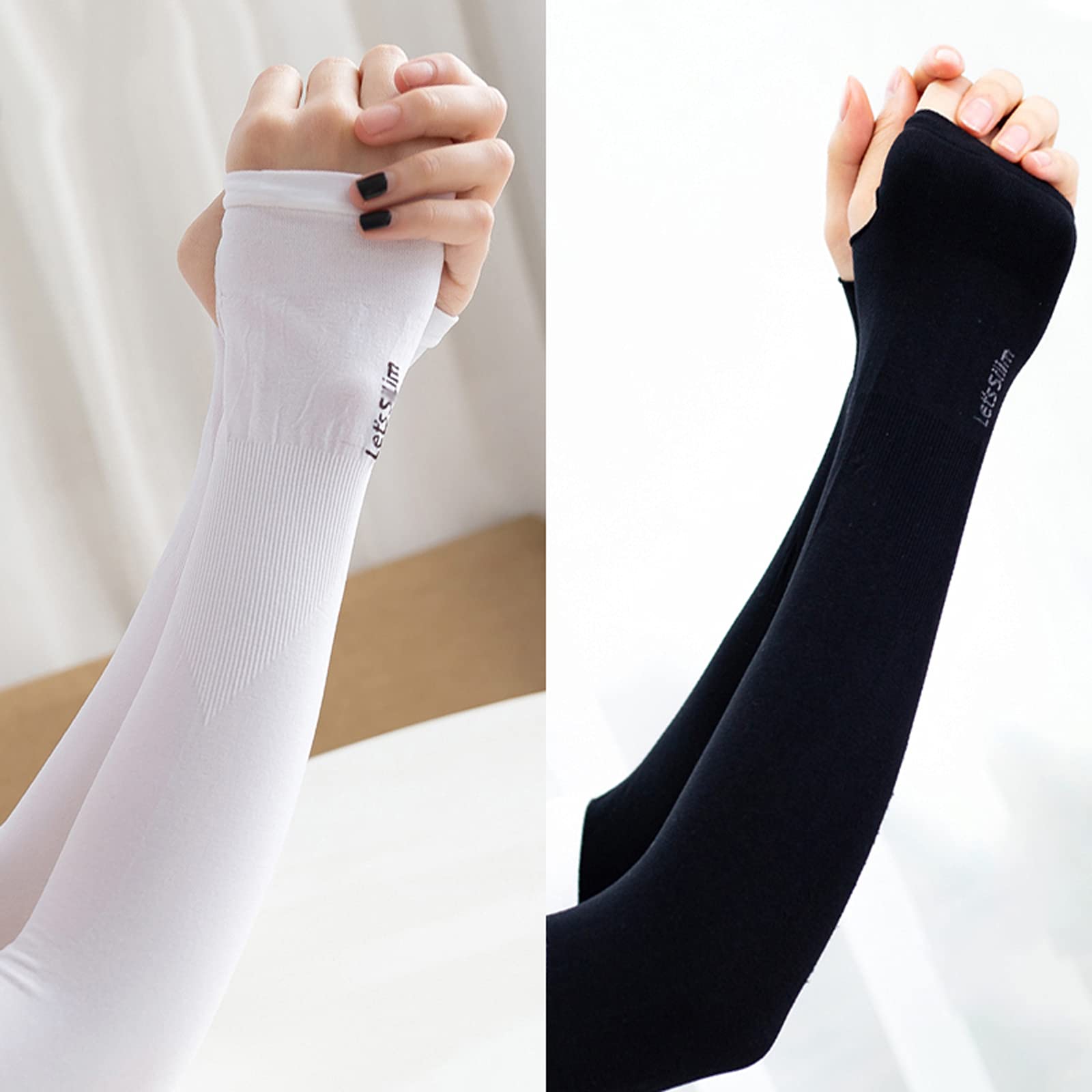 Manchons de protection solaire anti-UV en soie glacée pour cyclisme et running