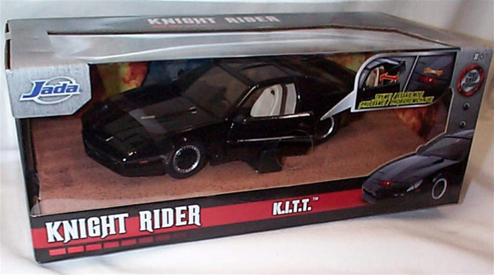 Jada Toys Knight Rider K.A.R.R car with working Scanner Light 1:24 scale diecast model, 31115-02