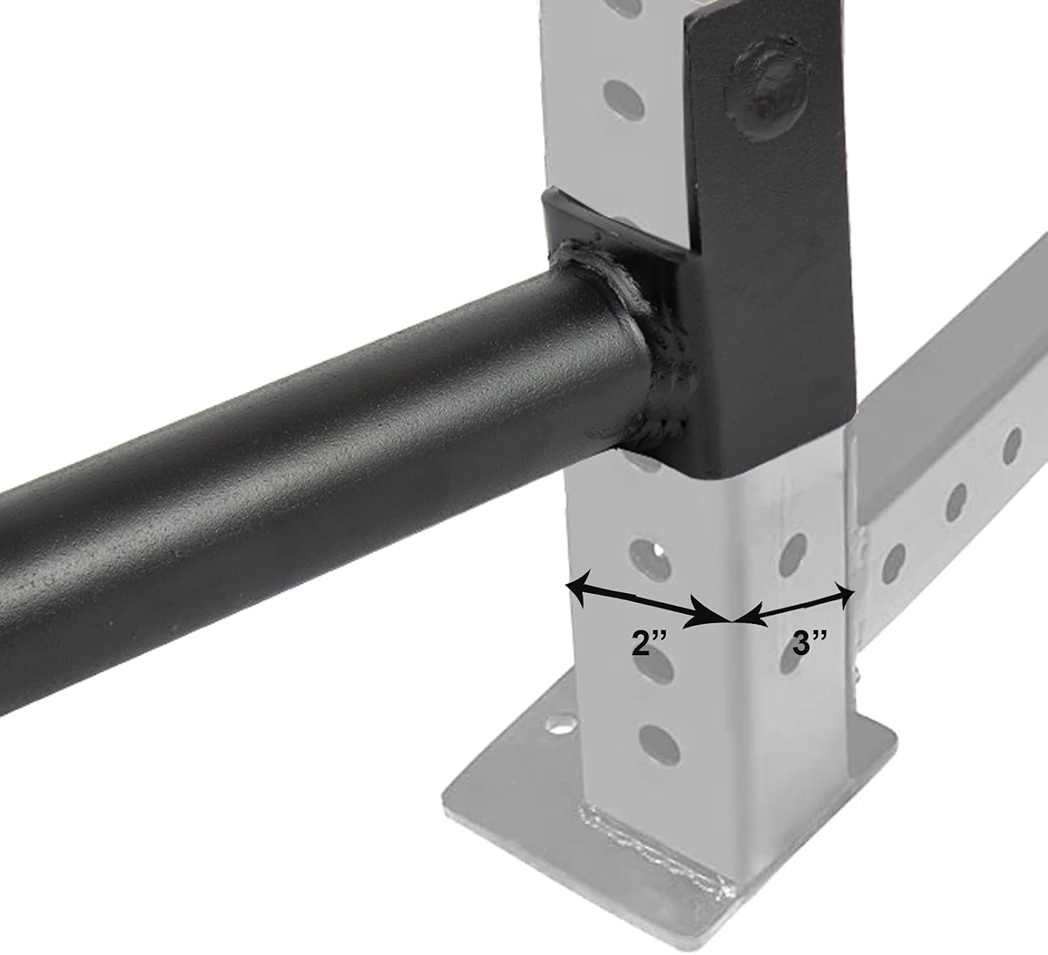 ZOVOTA Olympic Weight Plate Holder Attachment Fits 2" x 2" Weight Strength Training Plates Tube Power Cage Set of 2 Storage Rack : Sports & Outdoors