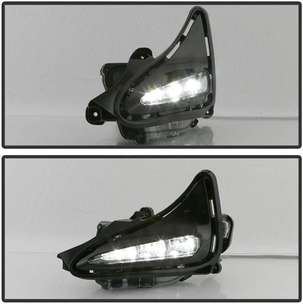 Front Lower Bumper Grille & LED Foglight With Bezel Covers Set Fit For 2017 2018 2019 Toyota Corolla LE XLE CE Front Body kit 5pcs
