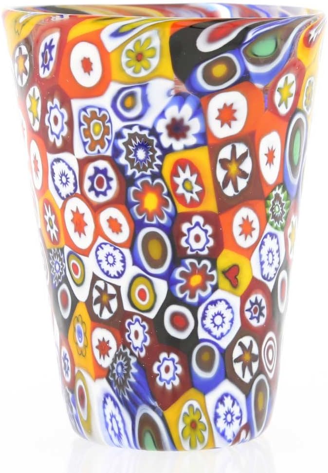 Glass Of Venice Murano Glass Millefiori Shot Glass - Multicolor