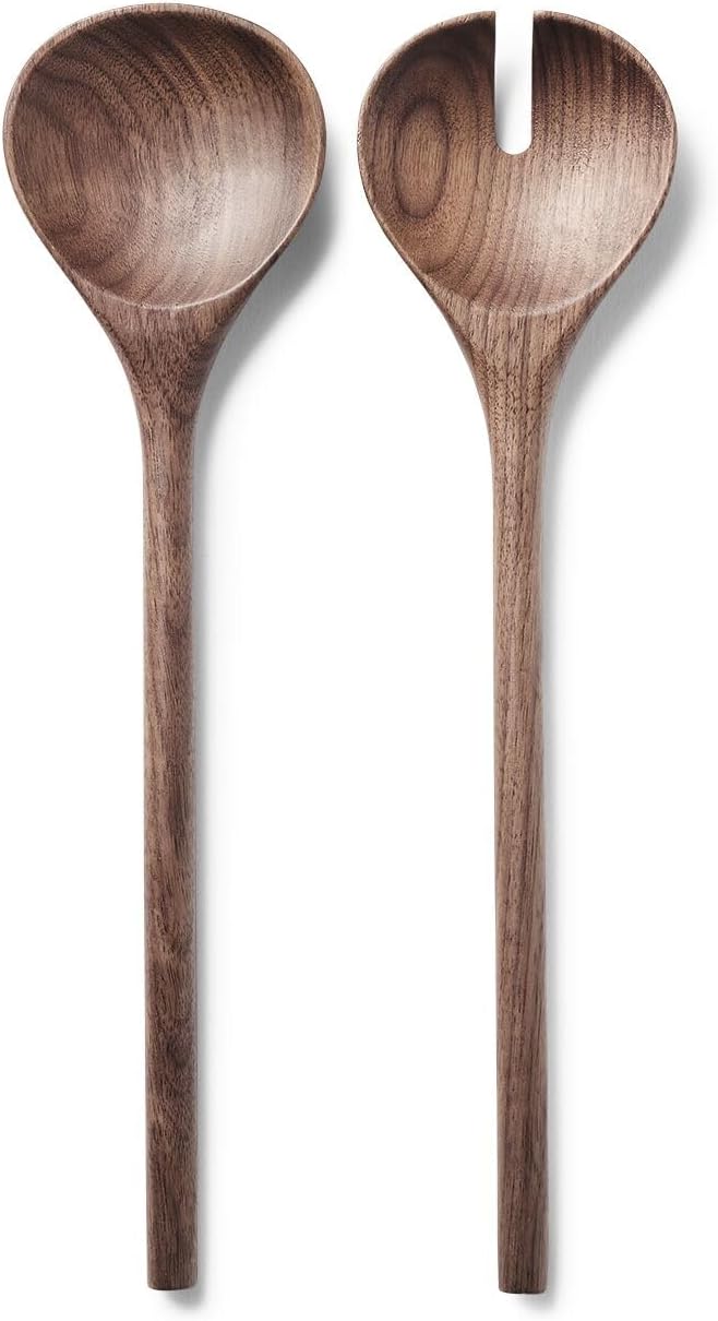 Sur La Table Black Walnut Servers, Set of 2, Brown