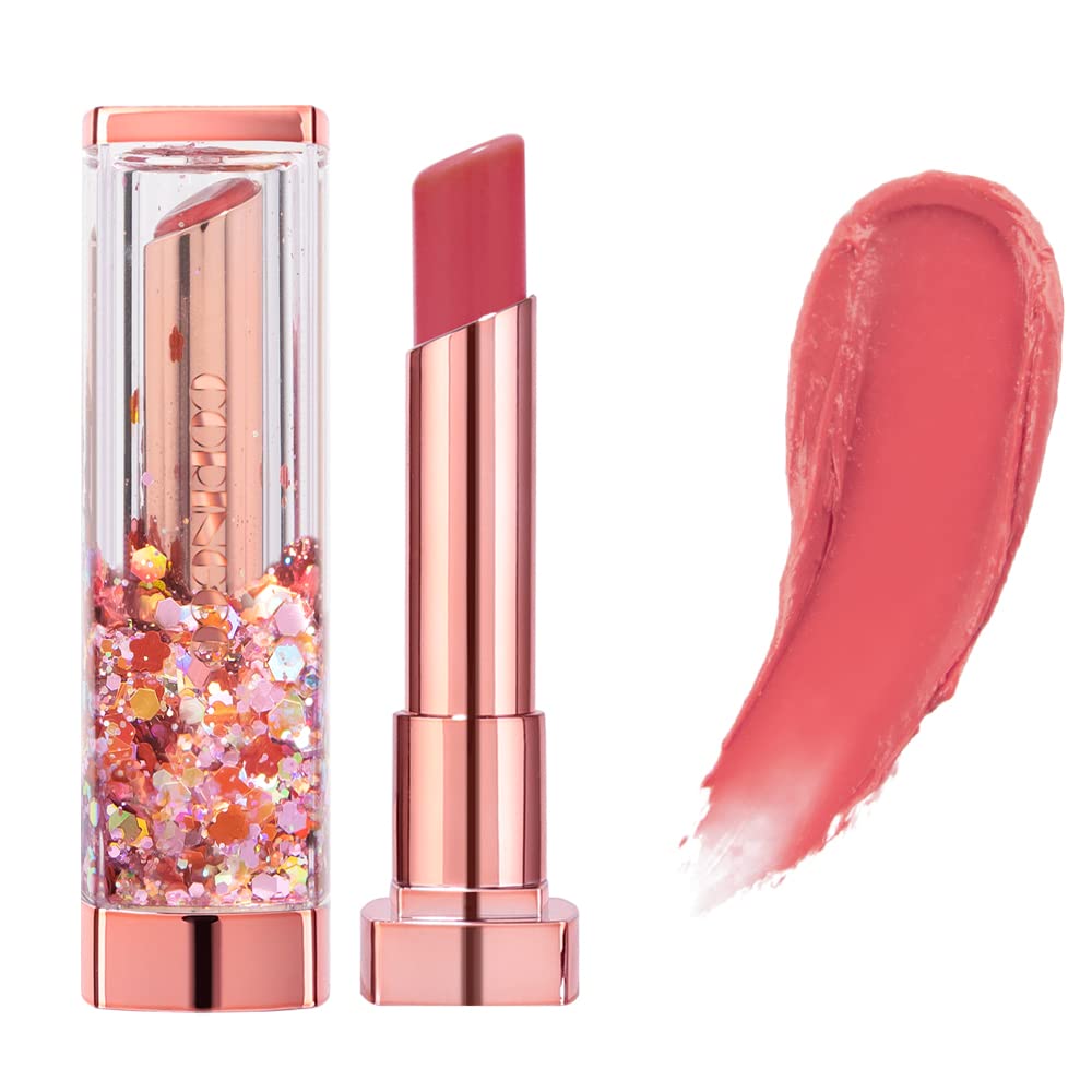 コリンコ キラキラ シャララ オルゴール リップバーム Coringco Shalala Snow Ball Lip Balm|色つき リップクリーム,リップグロス, オルゴール,リップケア,唇 パック,唇ケア,唇膏,誕生日贈り物,キラキラ,贈り物,スパンコール,スノーボール (05 ローズの魔法使い)