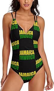 Bikini Jamaica Flag Bathing Suit Women's Swimwear One-Piece Swimsuit