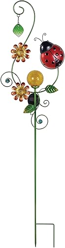 Miniatura 2 de Sunset Vista Designs Colección Estaca solar para jardín, mariquita, 48 x 12.2 x 3.15 pulgadas