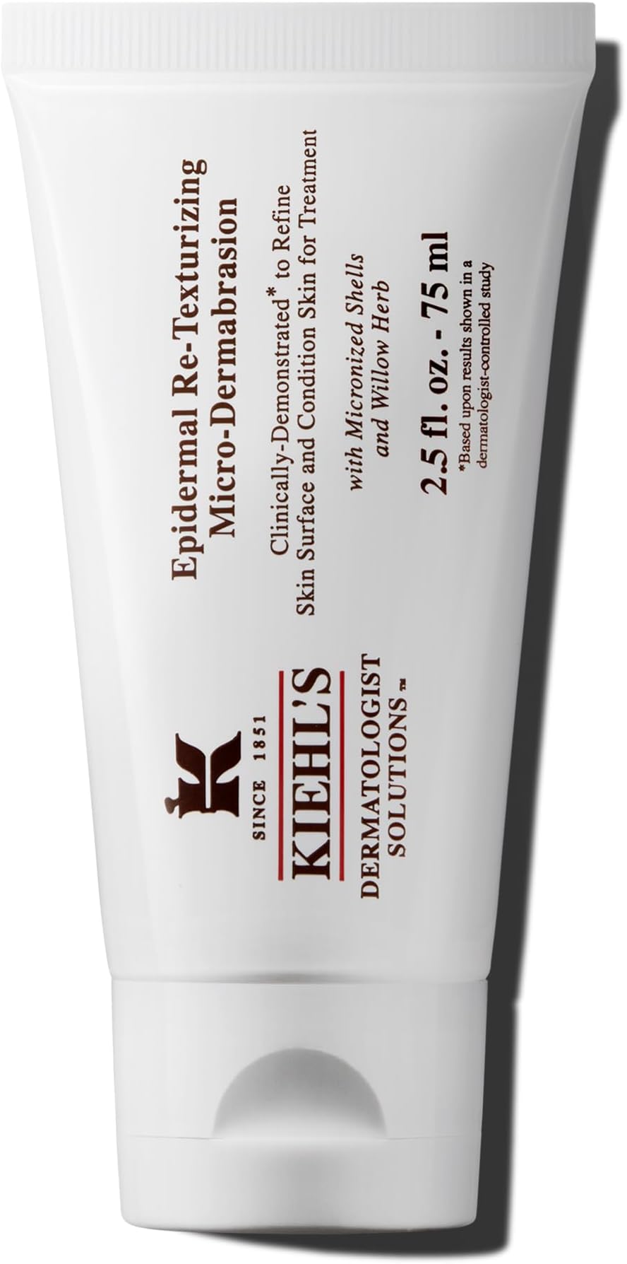 Kiehl's Epidermal Re-Texturizing Micro-Dermabrasion Facial Scrub, Exfoliating Treatment to Maximize Skincare Absorption, Refines & Conditions Skin, Paraben-free, Fragrance-free - 2.5 fl oz