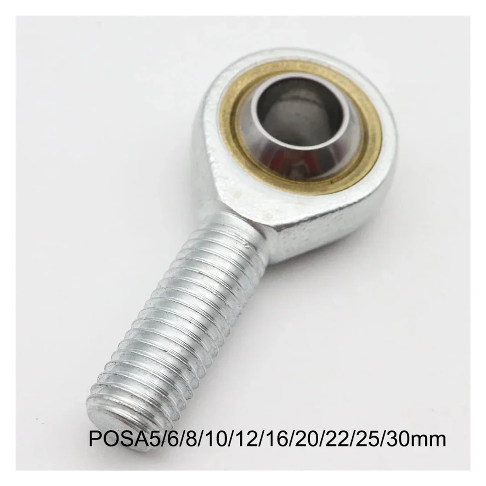 Rotule d'extrémité de tige, 4 pièces rotule métrique fileté embout de tige portant mâle femelle 5-18mm(Left Thread,SI12 12mm)