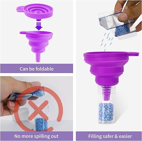 Miniatura 28 de ZORETCO Contenedores de almacenamiento de pintura de diamantes, 60 ranuras, kits de pintura de diamantes, accesorios y herramientas de pintura