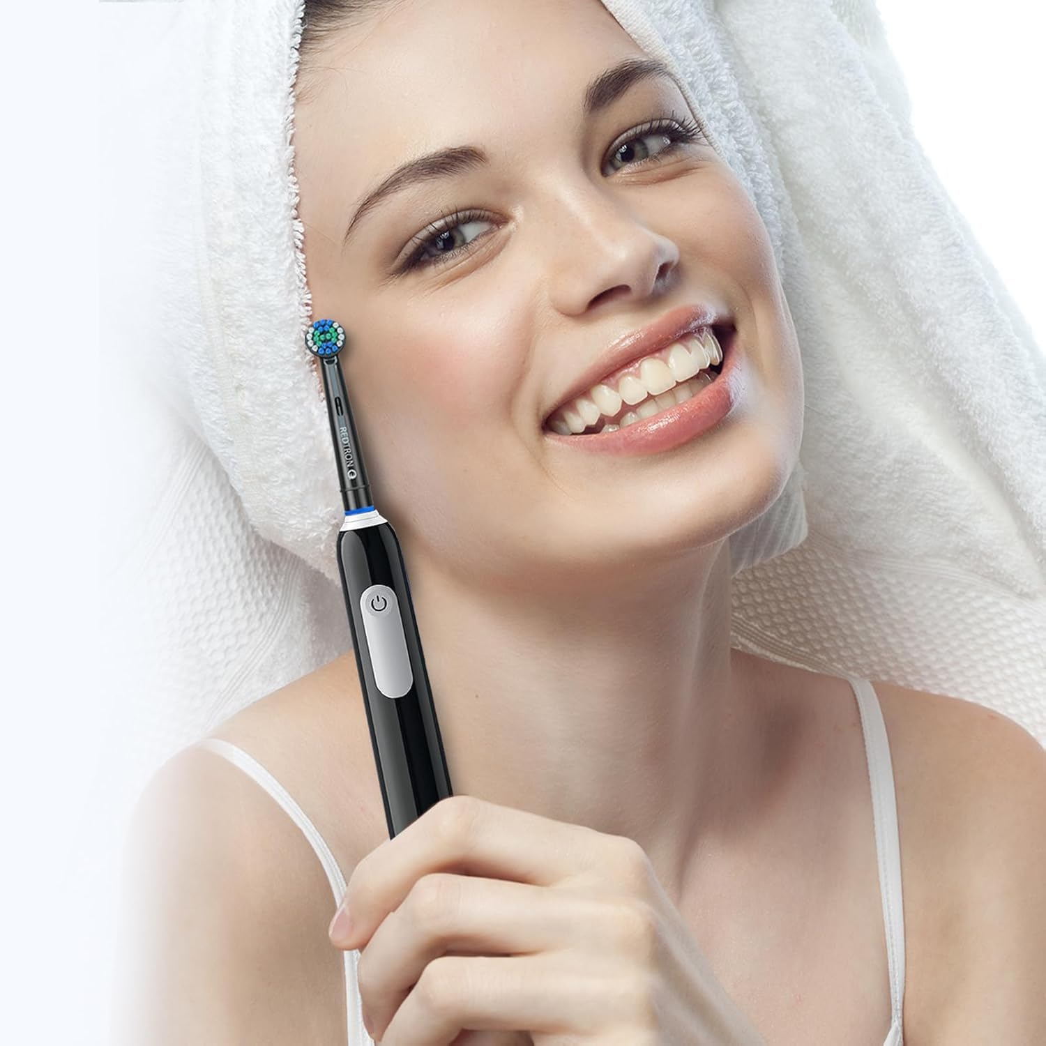 REDTRON Recambios para Cepillo de Dientes Eléctrico compatible con Oral B (8 unidades), Cabezal de cepillo de dientes Precision Clean Pro1000 Pro3000 Pro5000 Pro7000 y más — view 8