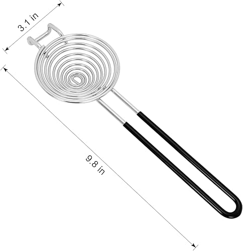 Miniatura 9 de NileHome Separador de huevos, separador de yema de huevo, blanco, acero inoxidable, filtro de tamizado de yema de huevo, herramienta de cocina para