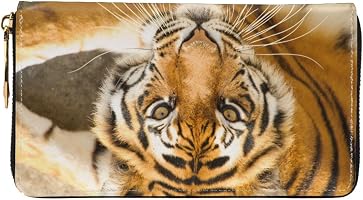 Amazon | [ZOOKISS] 財布 虎 トラ 動物 (1) アニメ メンズ 長財布 本革