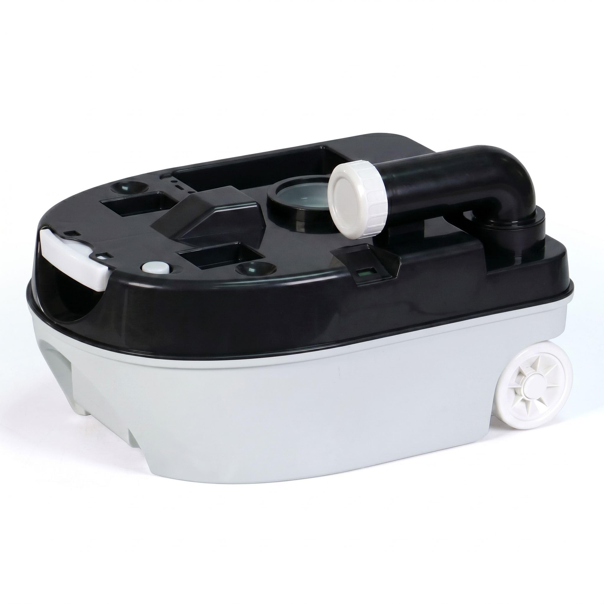 briebe Camp WC Inodoro Portátil Químico con Ruedas Adultos Potty 24L Camping, Camper, Auto Caravana, Water con Cisterna Descarga Agua 20L, Válvula Drenaje sin Fugas, Fácil Limpiar y Vaciar WC1196G
