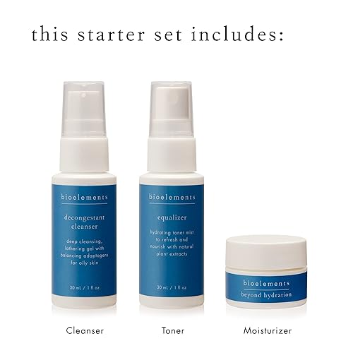 Miniatura 10 de Bioelements Set de inicio de 3 pasos piel grasa - Incluye limpiador descongestionante, tóner ecualizador y hidratante Beyond Hydration