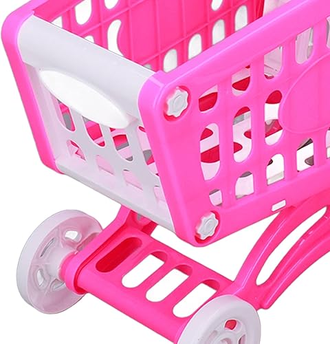 Miniatura 8 de Mini carrito de compras, Carro de compras de juguete, Carro de compras para niños Jugar Alimentos Juguetes educativos Interactivos de plástico Carro